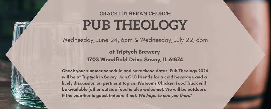 Pub Theology Summer 2026